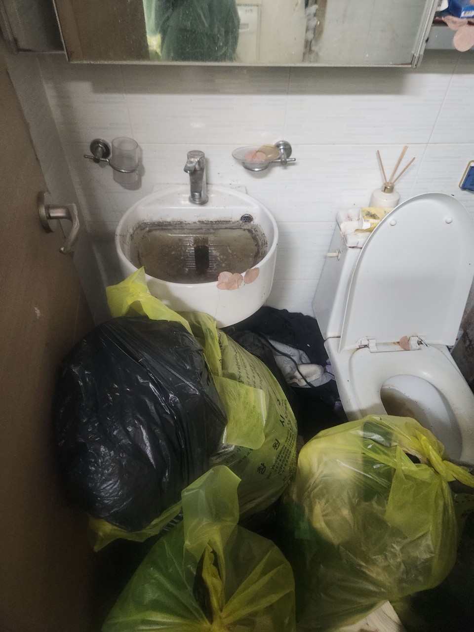 오산시 폐기물처리 작업 전 현장
