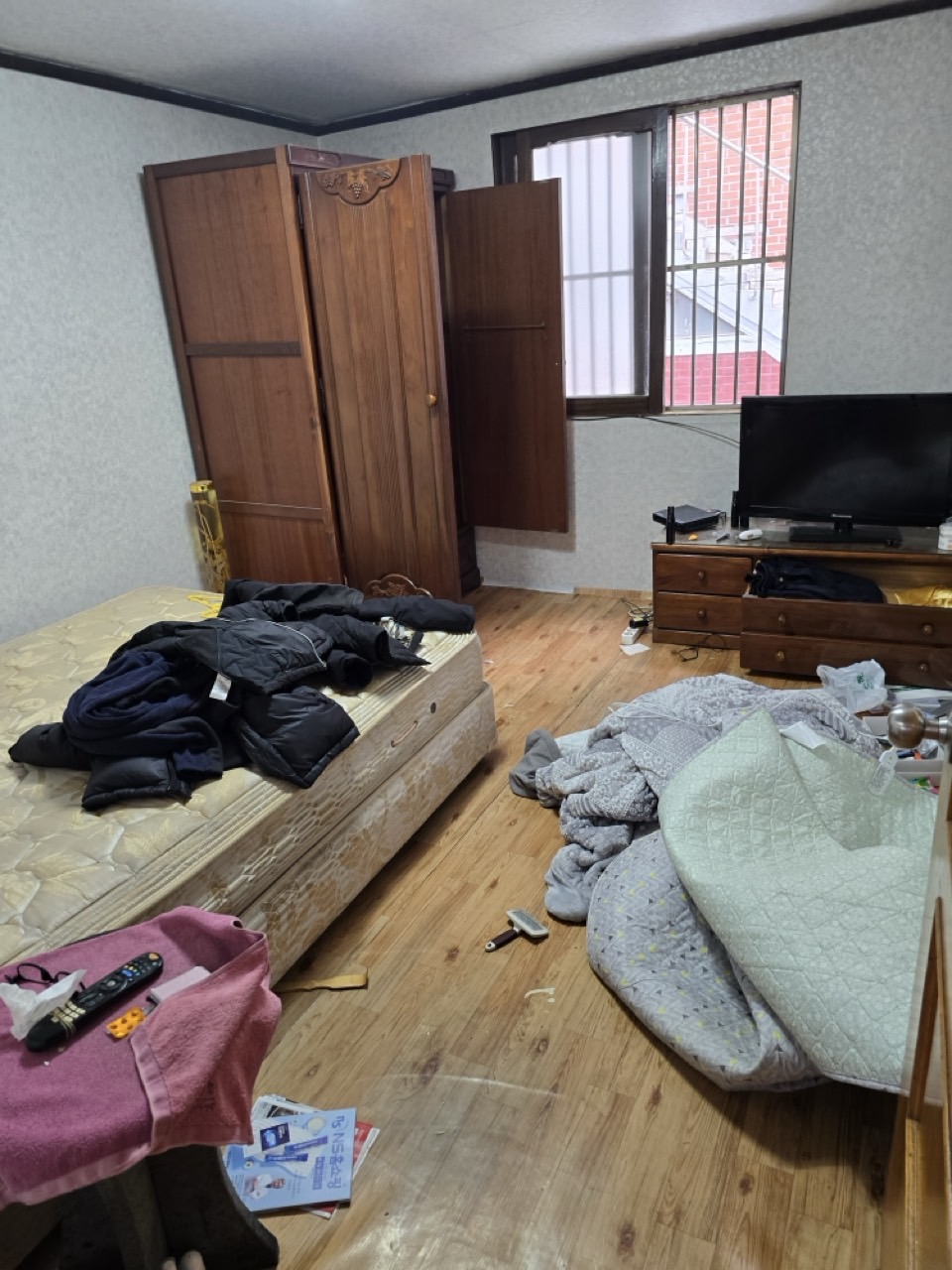 중랑구 폐기물처리 작업 전 현장