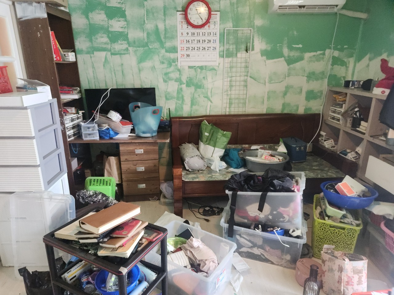 성북구 폐기물처리 작업 전 현장