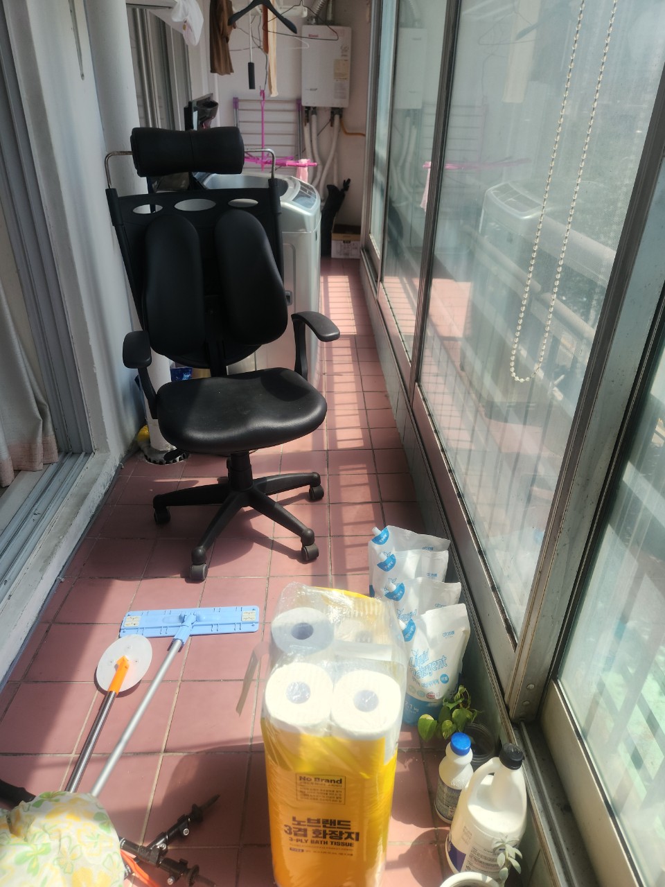 성동구 폐기물처리 작업 전 현장