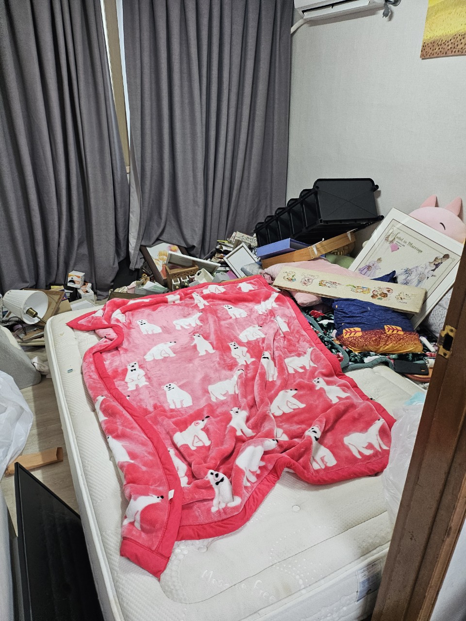 수원 폐기물처리 작업 전 현장